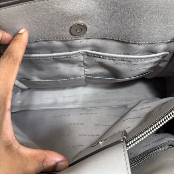 Grey Michael Kors Satchel - Picture 6 of 15
